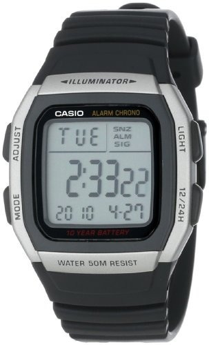 Reloj Casio Para Hombre  W96h-1av Deportivo Con Banda Negra