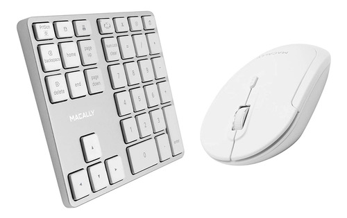 Teclado Numerico Y Mouse Para Pc Inalambrico | Blanco