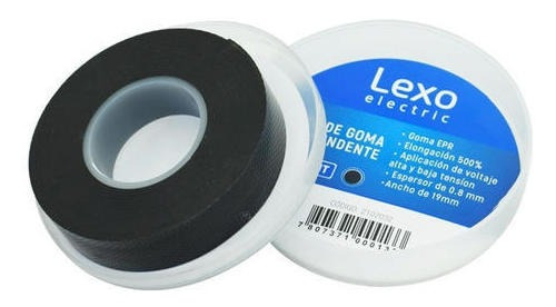 Imagen 2 de 5 de Cinta De Goma Autofundente 0.8mm 3/4 5mts Lexo Electric