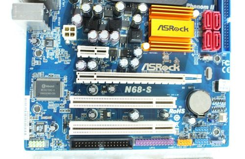 Placa Mae Am2 Ddr2 Asrock N68-s Oem E Cor Azul