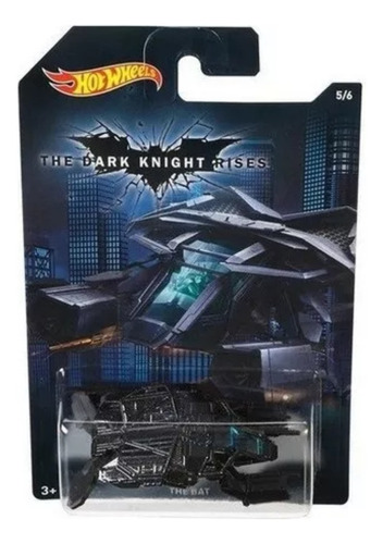 Auto The Bat Dark Knith Rises Batman Esc 1,64 Mide 7 Cm Rdf1 Negro