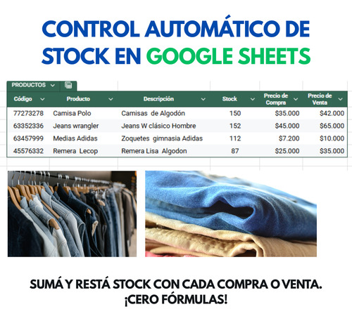 Sistema De Control De Stock Simple, Potente Y 100% Funcional