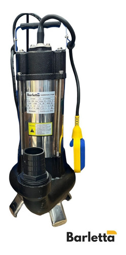 Bomba Agua Sumergible Drenaje Agua Servidas Barletta 1.5hp