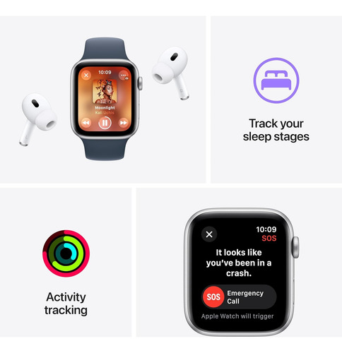 Apple Watch Se 2ª Gen Gps 40mm 2022 - Midnight / Starlight