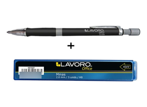 Portaminas Lapiz Portaminas 2.0mm + 5 Minas 2.0mm Hb, Lavoro