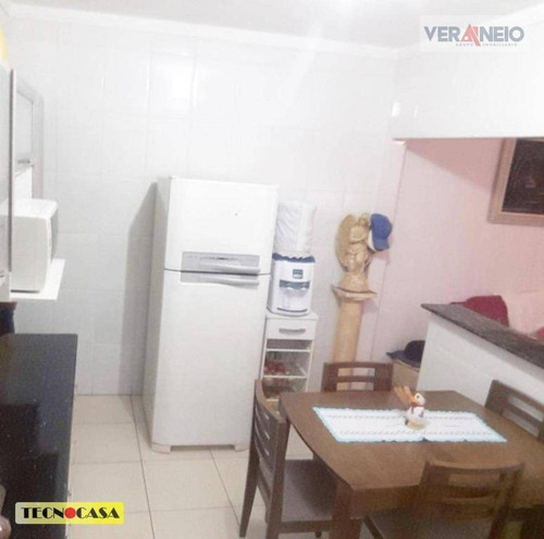 Casa Com 3 Dormitórios À Venda Por R$ 400.000,00 - Tupi - Praia Grande/sp - Ca0474