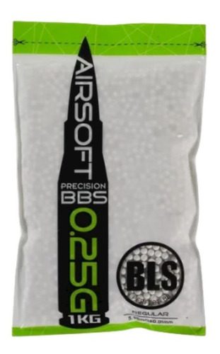 Balines 6mm Airsoft Bls Precision Bbs 0.25g White 1 Kg