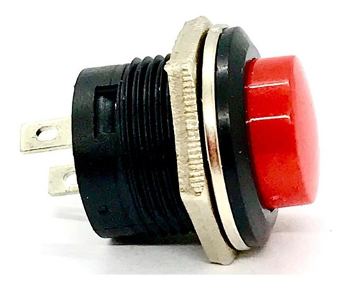 1x Chave Push Button Tipo Start-bujão R13-507 Vermelho