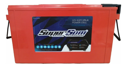 Bateria Slim Gel 220ah Super Som Agm Vrla 12v |