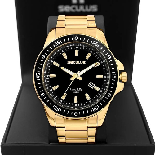 Relógio Masculino Seculus Long Life 20849gpsvda3