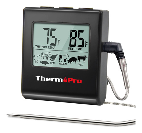 Thermopro Tp16 - Termometro Digital Lcd Grande Para Carne, P