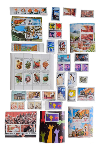 Sellos Chilenos Año 1992  Mint