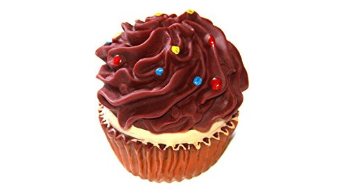 Lindo Chocolate Glaseado Cupcake Desierto Forma Squeaky...