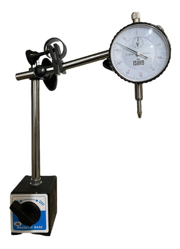 Base Magnética + Reloj Comparador Centesimal 0 - 10 Mm