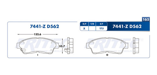 Balatas Delanteras Prizm 1995 Fritec 1.6l Geo
