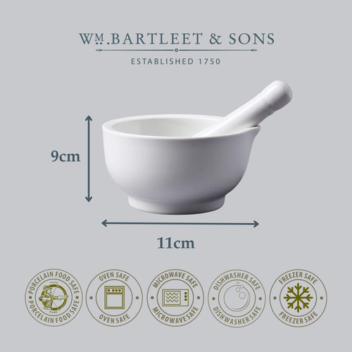 Wm Bartleet & Sons 1750 Mortero De Porcelana Tradicional Y M