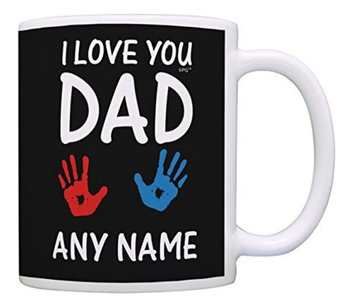 Custom Papá Regalos I Love You Dad 1 nombre Personaliz