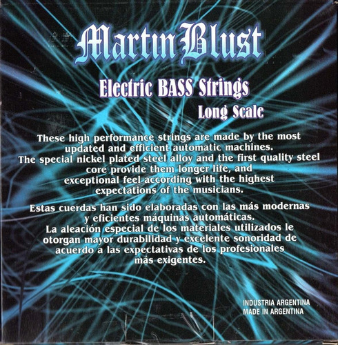 Cuerdas Bajo Martin Blust 5 Cuerdas 040 C