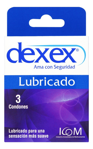 Condones Dexex Lubricado 3 Unidades