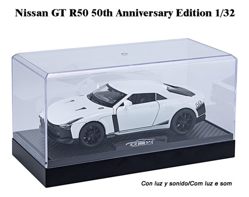 Nissan Gtr50 1/32 Miniatura Metal Coche Con Luces Y Sonido