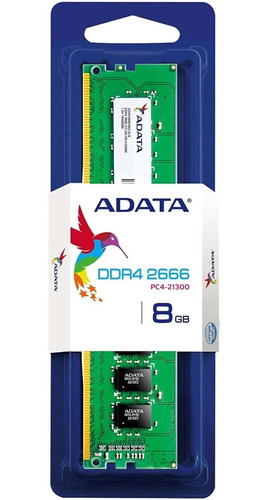 Memoria Ram Ddr4 8gb 2666 Mhz Adata Premier Udimm Intel Amd