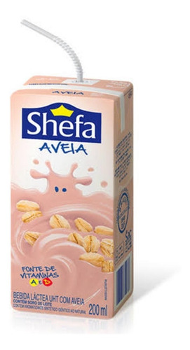 Bebida Lactea Shefa Com Aveia Tp 200ml - Kit Com 18