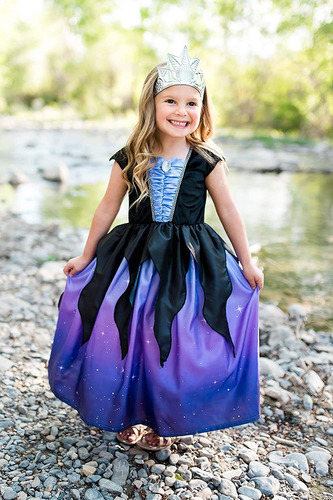 Little Adventures Sea Witch With Soft Crown Dress Up Costume 
