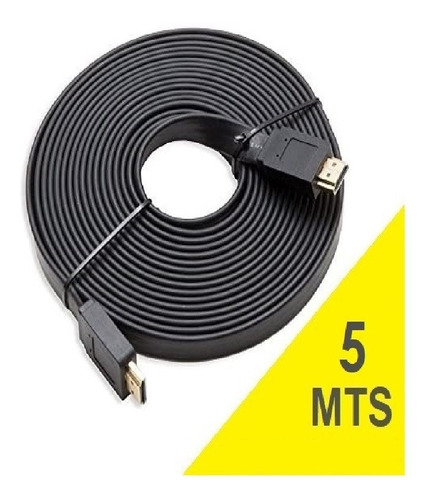 Cable Hdmi 5 Metros Plano Full Hd V, 1.4