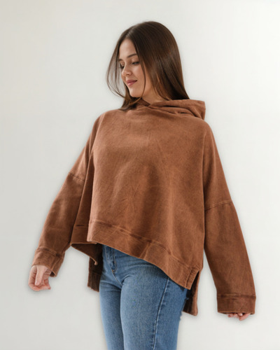 Buzo Frisado Oversize Mujer Largo Talles Especiales Valvinna
