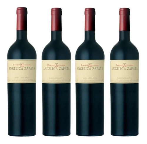 Vino Angelica Zapata Cabernet Sauvignon 750 Ml X 4 Unidades