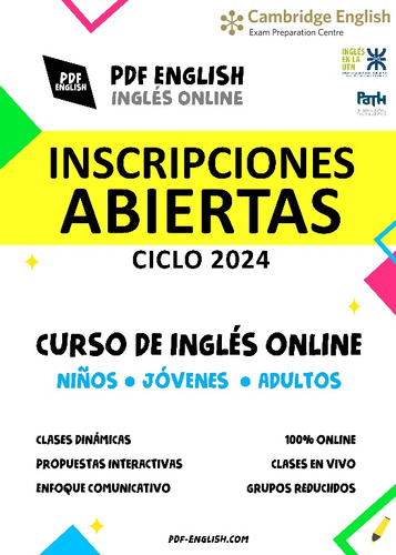 Clases Inglés Cursos Online Exámenes 