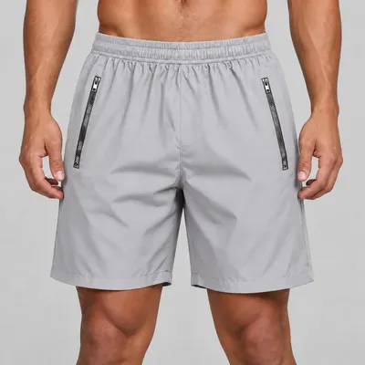 Bermuda Masculina Tactel Bolso Zíper Academia Corrida Plus