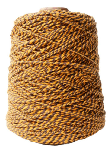 Hilo Bicolor 2,5mm Algodon Ideal Macrame Y Crochet X 500 Grs