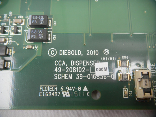 49-208102-000m Diebold Opteva Cca Dispenser Controller (Usado)