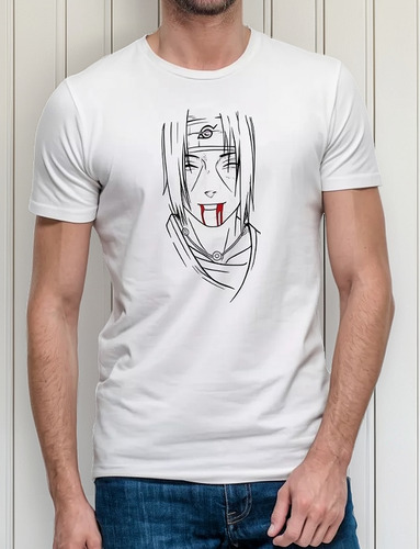 Polo De Itachi Uchiha Anime Naruto Sublimado Cod.g