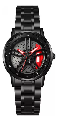 Reloj Skmei 1990 Rin Auto Deportivo Giratorio Acero Inox