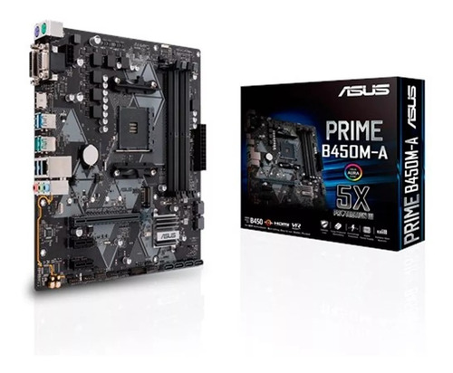 Motherboard Asus Prime B450m-a Am4 Ddr4 Hdmi Usb 3.0