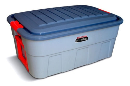 2 Caja Organizador Plastico Super C/ Tapa 80 Lts Colombraro