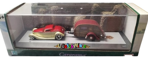 Jada Drod$ 1934 Ford & Cararama Trailer Set Custom