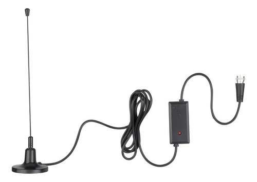 Mini Antena Uhf Con Base De Imán Y Booster De 26 Db