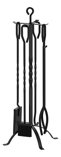 Conjunto De 5 Herramientas Chimenea De Hierro Forjado, ...
