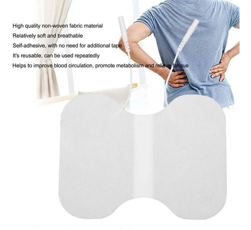 Electrodo Lumbar 2 Pz Cola De Ratón Fisioterapia Tens Ems