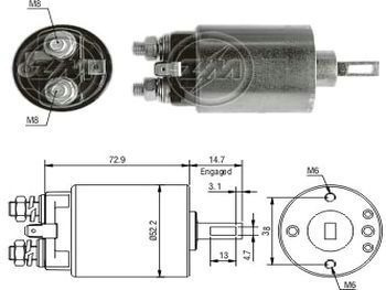 Solenoide Hitachi Nissan 720/d21 12v