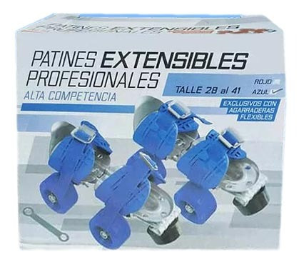 Patin Metalico Extensible Azul T 28 Al 41 Moody 505a