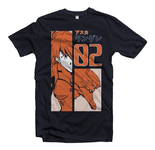 Playera Anime Evangelion Azuka Langley Nerv Eva 02