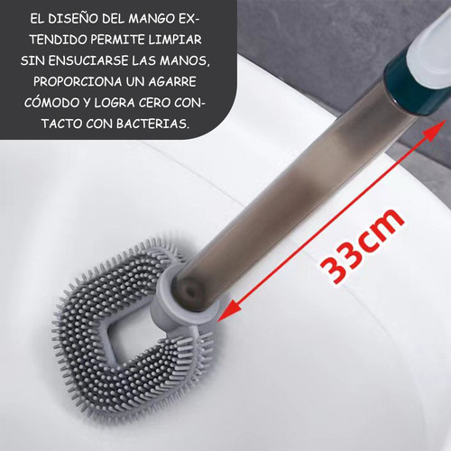 Cepillo De Inodoro De Pared Con Cerdas Flexibles Para Baño