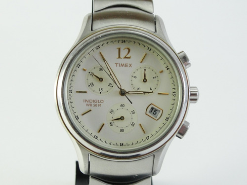 Relógio Timex Masculino Mod: Indiglo - Wr 50 - Cronógrafo