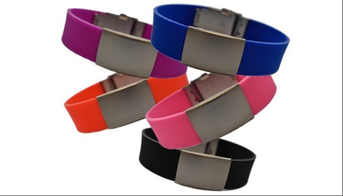 Pulsera De Identificación Personal Salud Deportes Roja
