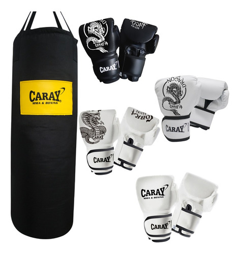 Kit Saco De Boxeo 1 M X 30  + Guante De Boxeo Caray