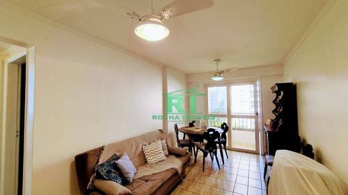 Imagem 3 de 19 de Apartamento Na Praia, Vista Para O Mar, Sacada, 2 Dormitórios + Dependência De Empregada, 1 Vaga De Garagem, Pitangueiras, Guarujá/sp - Ap5529